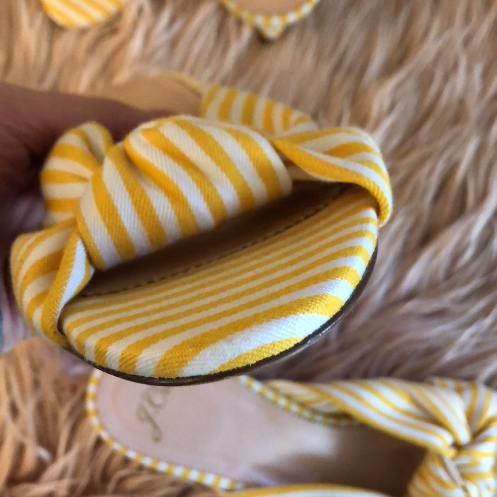 J. CREW Stripe Knotted Kitten Heel Sandals - Picture 10 of 10